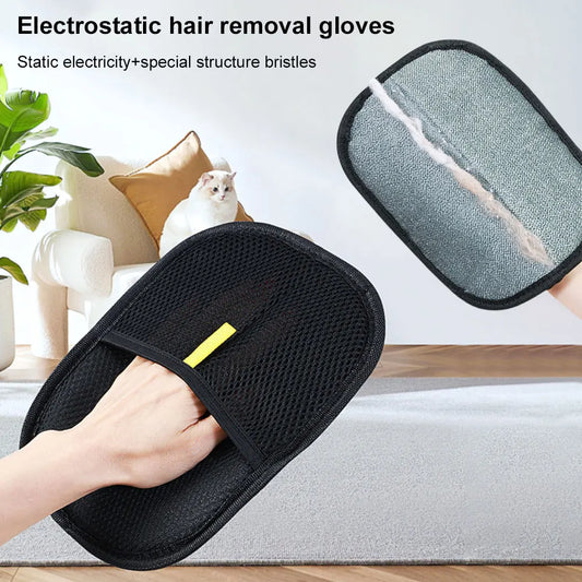 Pet Hair Remover Glove for Dogs & Cats โ Double-Sided Deshedding Brush Mitt (Soft, Easy & Effective)