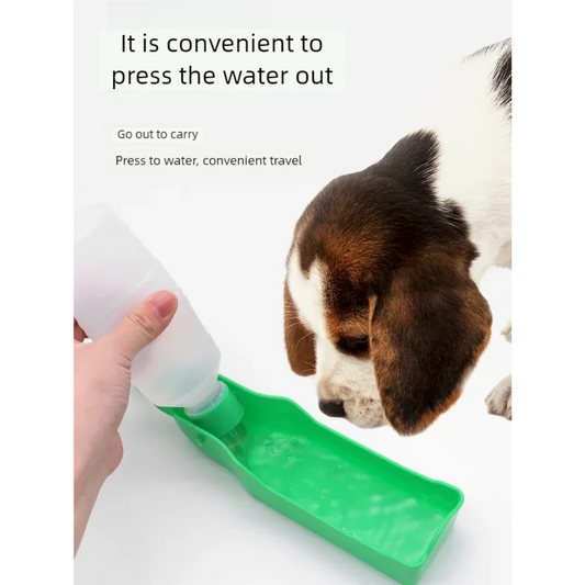 Foldable Pet Water Bottle โ Portable Dog & Cat Travel Water Dispenser (Leak-Proof, Easy to Carry)