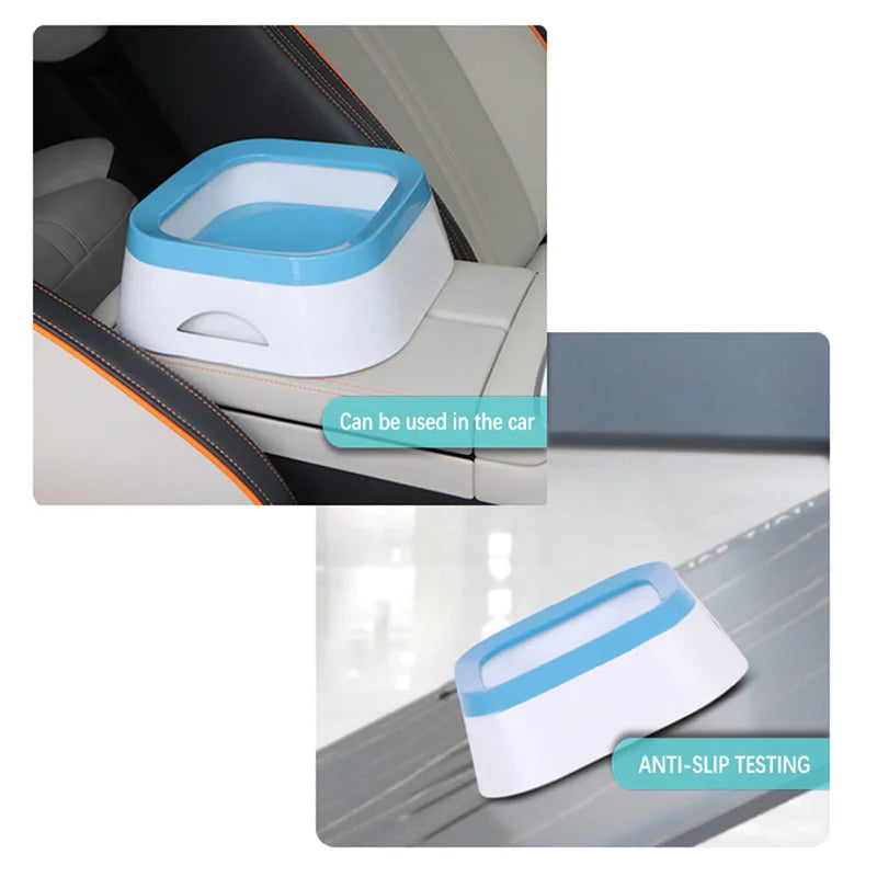 Anti-Spill Floating Water Bowl for Dogs & Cats (1L)