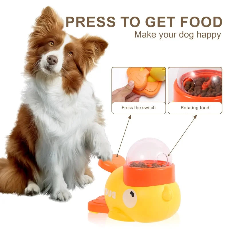 Interactive Duck Treat Dispenser · Fun Toy for Dogs & Cats